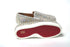Christian Louboutin Roller Boat White Embellished Leather Women’s Flat Sneakers Shoes